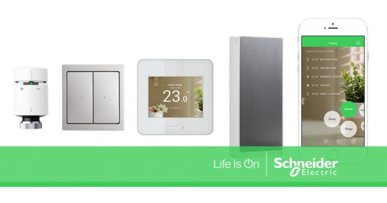 Công tắc, cảm biến... là những thiết bị nổi bật của Schneider SmartHome