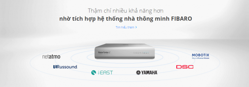 Fibaro Home Center dễ dàng tích hợp với các nền tảng khác