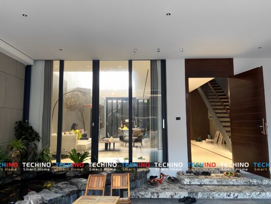 Khu vực sân của căn hộ