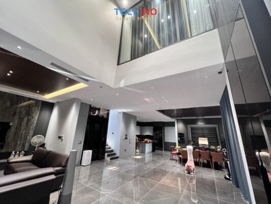 Tổng thể không gian hiện đại của căn biệt thự