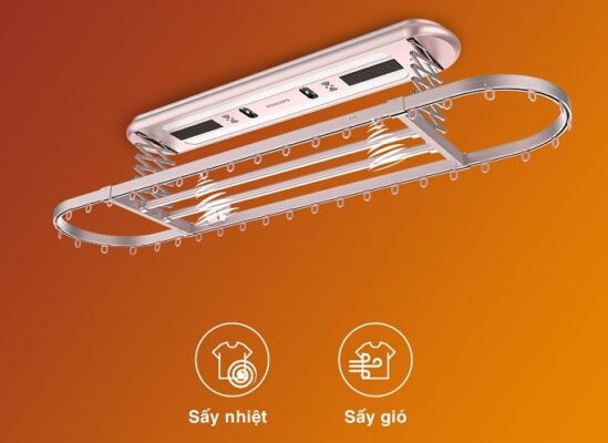 Hai chế độ sấy của giàn phơi SDR801-CXW
