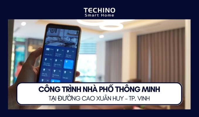 công trình nhà phố thông minh tại đường Cao Xuân Huy - TP. Vinh