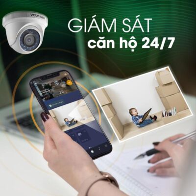 Hệ thống camera an ninh giúp gia chủ giám sát căn hộ 24/7