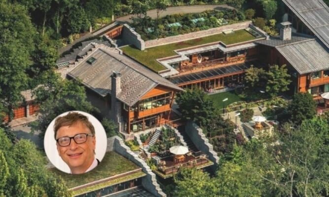 Bên ngoài căn biệt thự thông minh tỷ đô của Bill Gates