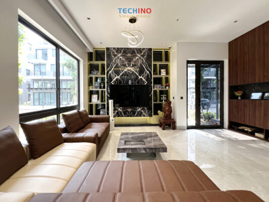 Phòng khách với thiết kế tối giản, tinh tế
