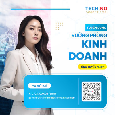 Techino tuyển dụng Trưởng phòng Kinh doanh tại Hà Nội, Thanh Hóa, Nghệ An, Hà Tĩnh